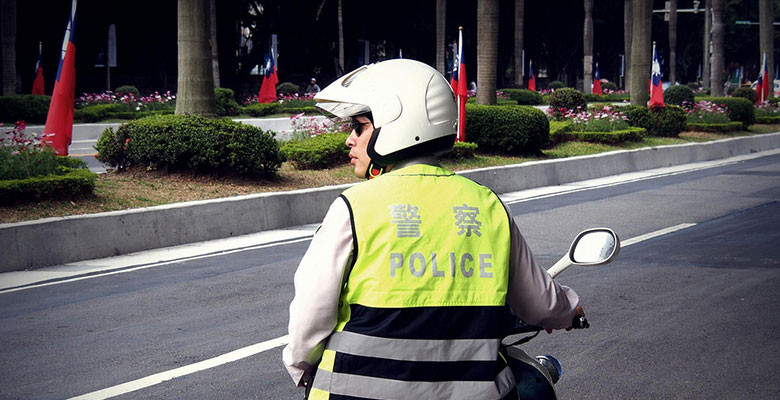 Scooter police in Taiwan