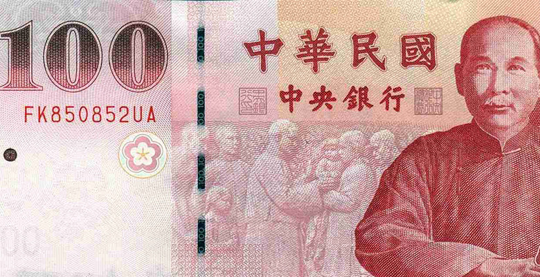 100 Taiwanese dollars