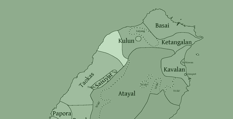 Map of Formosan languages